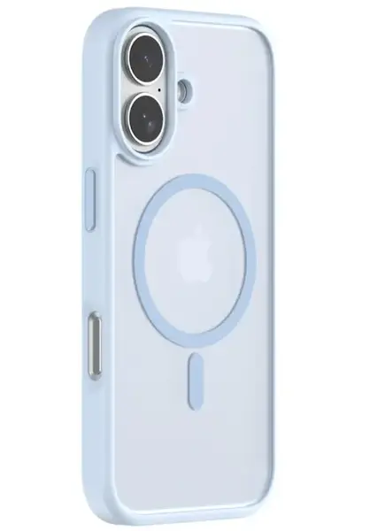 Husa Devia Pino Series Magnetic Shockproof pentru iPhone 17, Albastru
