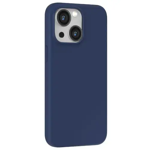 Husa Devia Silicon Nature Series compatibila cu iPhone 15 Plus, Albastru