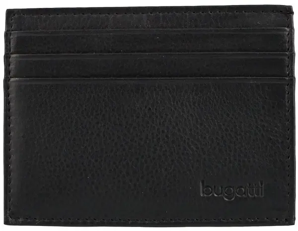 Husă din piele pentru carduri Bugatti Sempre - Negru