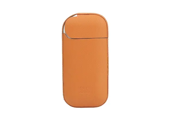 Husa din piele sintetica portocalie pentru incarcator IQOS - GC-3 | German Couture
