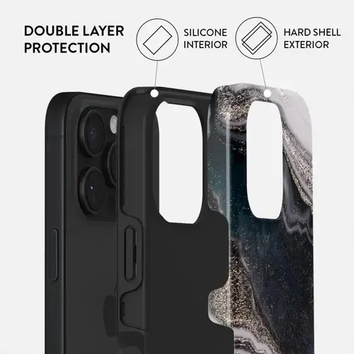 Husa Dual Layer Magic Night Burga pentru iPhone 16 Pro Max, Multicolor