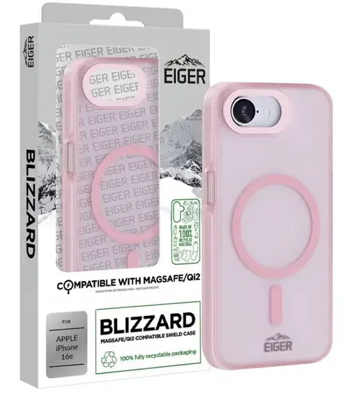 Husa Eiger Blizzard Magsafe GRS iPhone 16e, Roz