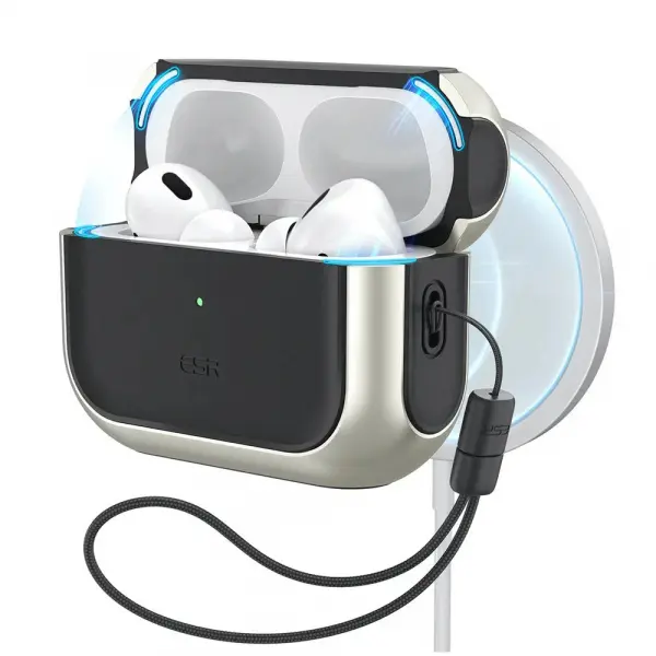 Husa ESR Orbit Hybrid pentru Apple AirPods Pro 3, Gri