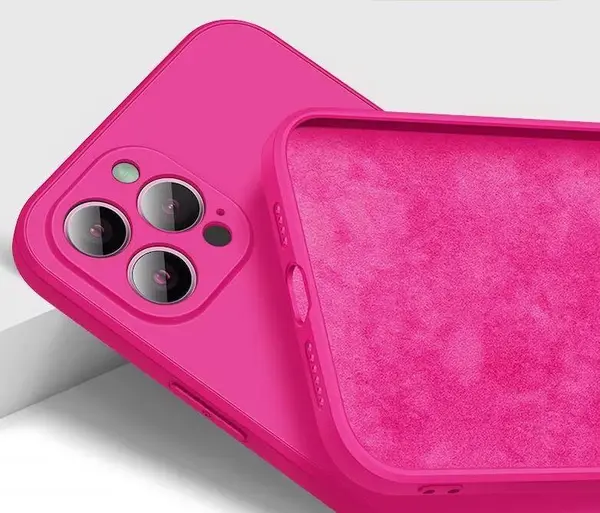 Husa Flash Pink Silicon Interior Microfibra Apple iPhone 14 Pro - iPhone 14 Pro