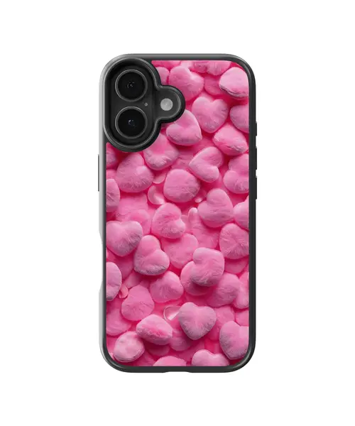 Husa Fluffy Hearts Apple iPhone Impact Ultra - iPhone 17