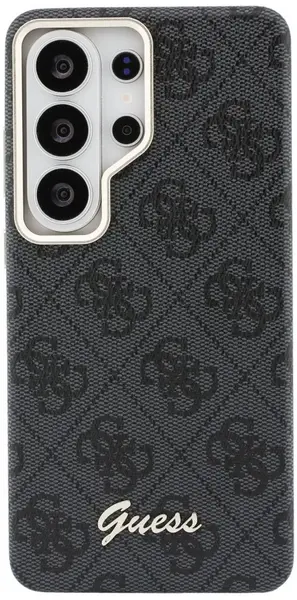 Husă Guess – 4G Script Metal Logo, Galaxy S26 Ultra, MagSafe, negru