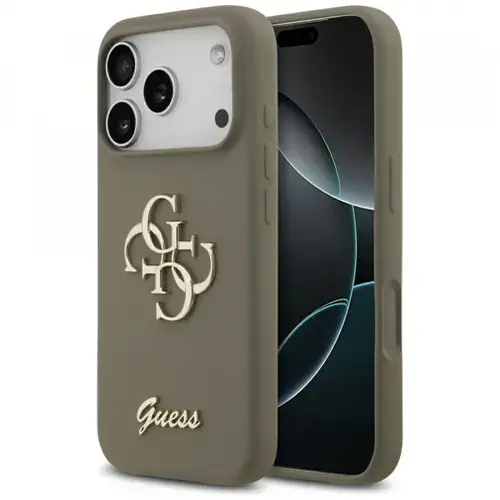 Husa Guess Big 4G Script pentru Apple iPhone 17 Pro Max, Maro