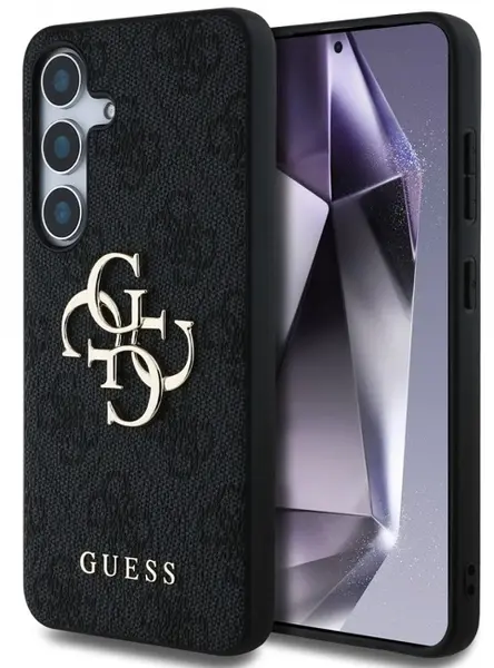 Husă Guess - Metal Logo, Galaxy S25, negru