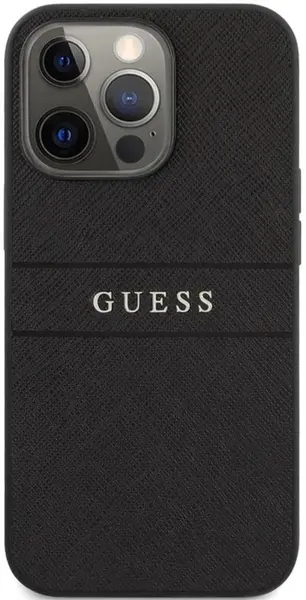 Husă Guess - Saffiano, iPhone 13 Pro, negru