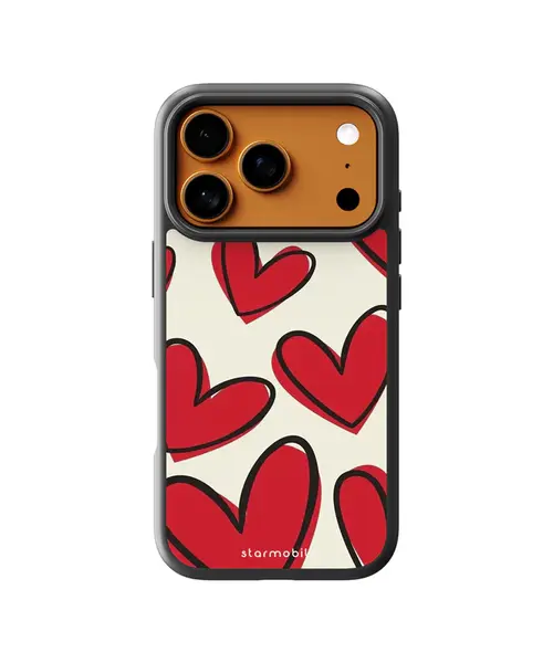 Husa Happy Hearts Apple iPhone Impact Ultra - iPhone 17 Pro