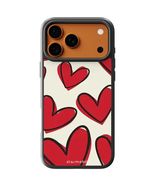 Husa Happy Hearts Apple iPhone Impact Ultra - iPhone 17 Pro Max