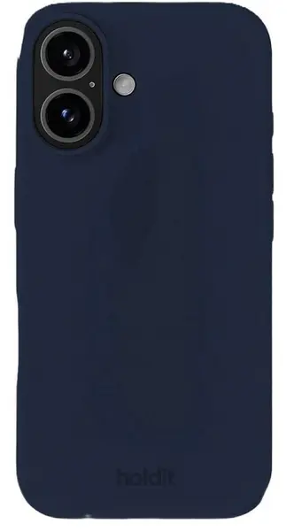 Husă Holdit - Silicone, iPhone 16, Midnight Blue