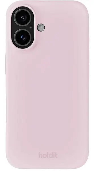 Husă Holdit - Silicone, iPhone 16, Pale Pink