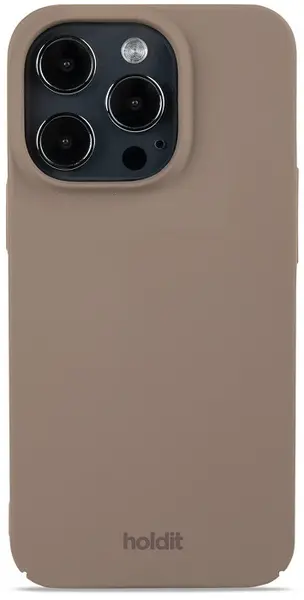Husă Holdit - Slim, iPhone 15 Pro, maro