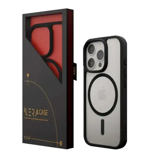 Husa iLeraGo ColorAnt ILGCACLCABK16PR, pentru iPhone 16 Pro (Negru)