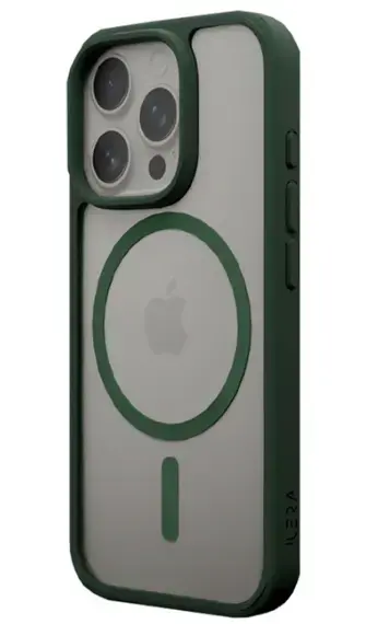 Husa iLeraGo ILGCACLCADG16PRMX, ColorAnt Clear Case, pentru iPhone 16 Pro Max (Verde)