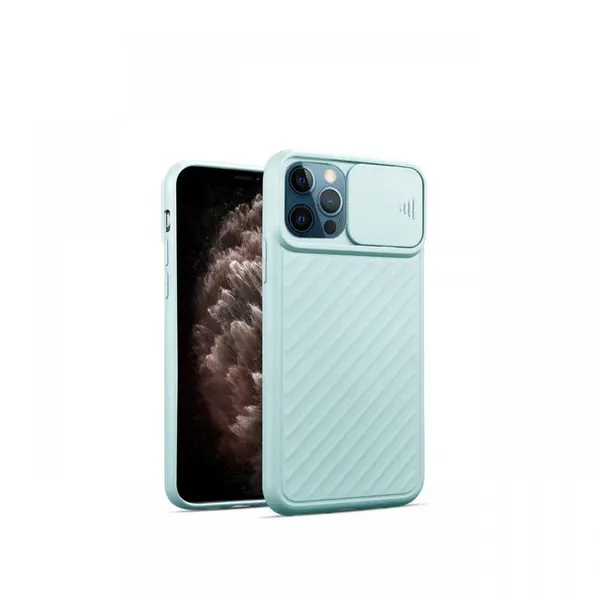 Husa iPhone 12 / 12 Pro Just Must Camo Sky Blue