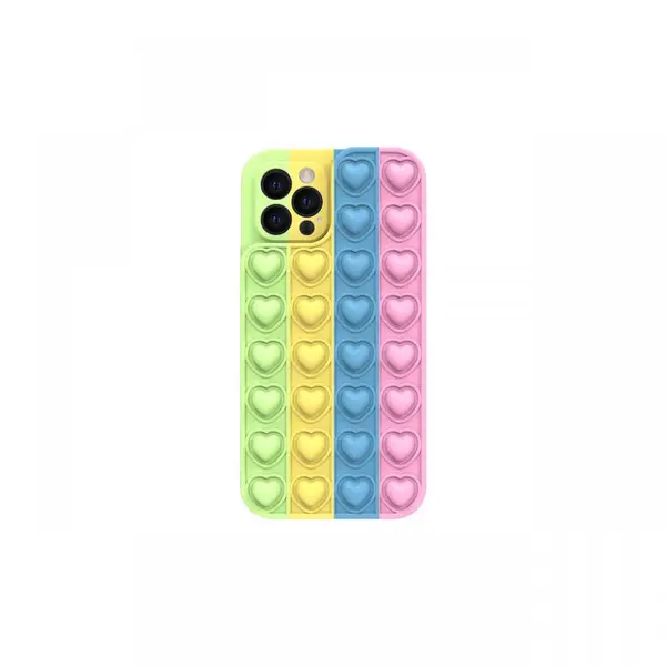 Husa iPhone 13 Pro Max Lemontti Heart Pop it Multicolor 4