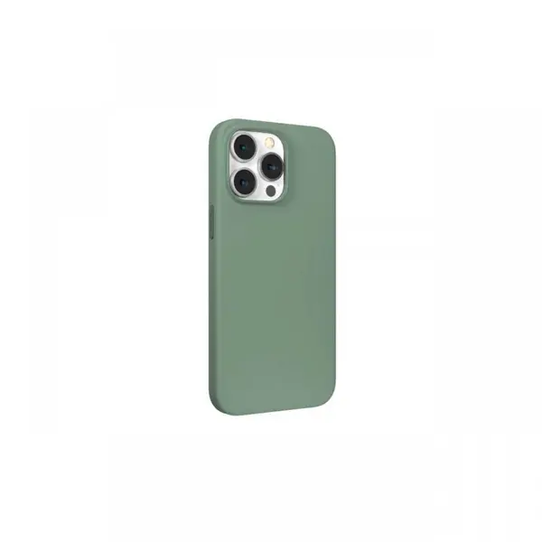 Husa iPhone 14 Plus Devia Nature Series Silicone Magnetic Light Green