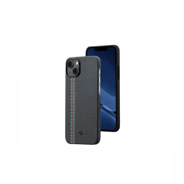 Husa iPhone 14 Plus Pitaka MagEZ 3 Aramida MagSafe Rhapsody