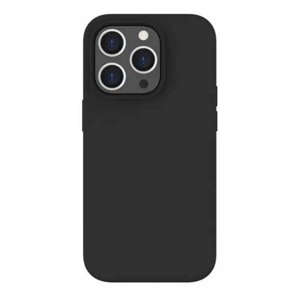 Husa iPhone 14 Pro Lemontti Liquid Silicon MagCharge Negru