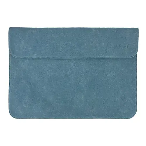 Husa laptop Spacer SPLS-COVER15-BL, 15.6″, 1 compartiment, piele sintetica, Albastru