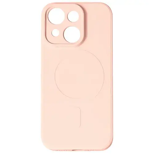 Husa Lemontti Silicon compatibila cu iPhone 15 MagSafe, Roz