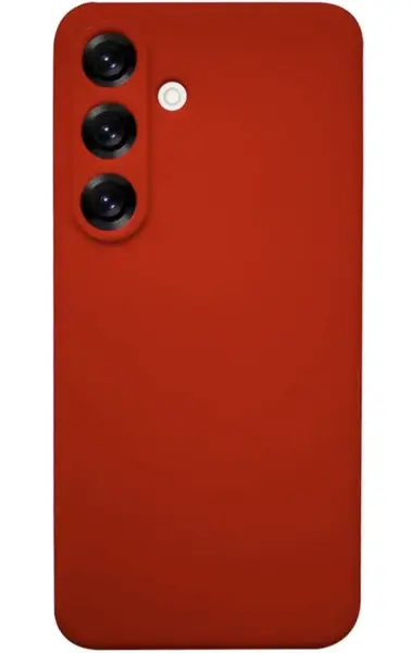 Husa Lemontti Silicon Silky Samsung Galaxy S25 Plus, Rosu