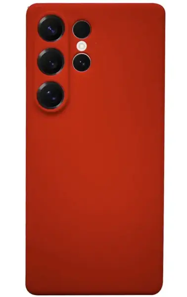 Husa Lemontti Silicon Silky Samsung Galaxy S25 Ultra, Rosu