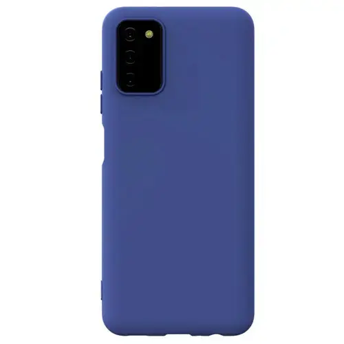 Husa Lemontti Silicon Soft Slim compatibila cu Samsung Galaxy A03s (Albastru)