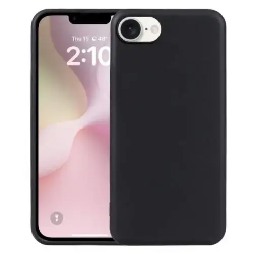 Husa Lemontti Silicon Soft Slim iPhone 16e, Negru