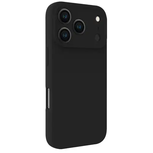 Husa Lemontti Silicon Soft Slim Magsafe pentru iPhone 17 Pro, Negru