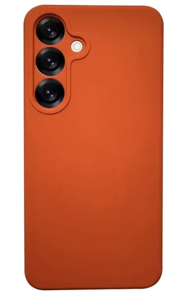 Husa Lemontti Silicon Soft Slim Samsung Galaxy S25, Portocaliu
