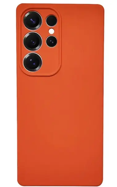 Husa Lemontti Silicon Soft Slim Samsung Galaxy S25 Ultra, Portocaliu