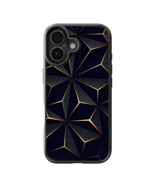 Husa Low Poly Gold Apple iPhone Impact Ultra - iPhone 17