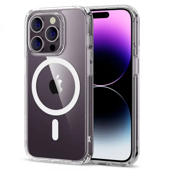 Husa MagSafe pentru Apple iPhone 14 Pro, ESR, Classic Hybrid, Transparenta