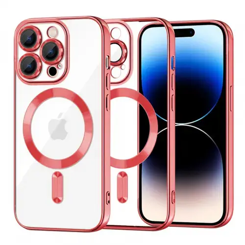 Husa MagSafe pentru Apple iPhone 14 Pro, Techsuit, Luxury Crystal