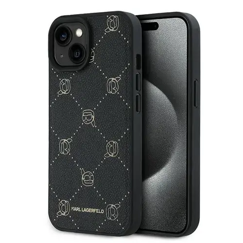 Husa MagSafe pentru Apple iPhone 15 Plus, Karl Lagerfeld, Karl's Head, Neagra