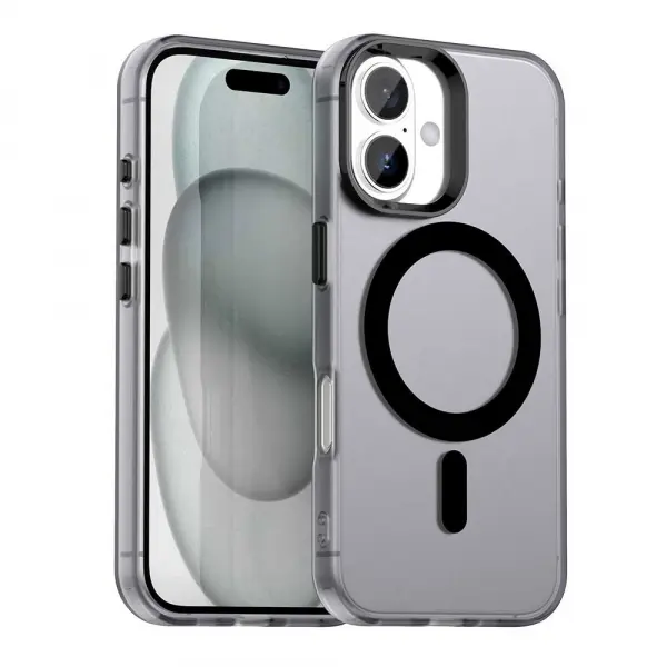 Husa MagSafe pentru Apple iPhone 16 Plus, Techsuit, CandyCase, Neagra