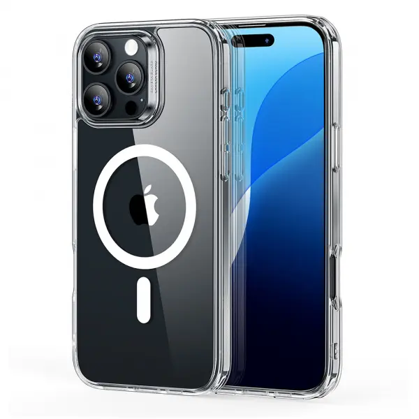 Husa MagSafe pentru Apple iPhone 16 Pro, ESR, Classic Hybrid, Transparenta