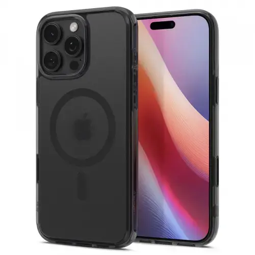 Husa MagSafe pentru Apple iPhone 16 Pro Max, Spigen, Ultra Hybrid T, Neagra Satinata
