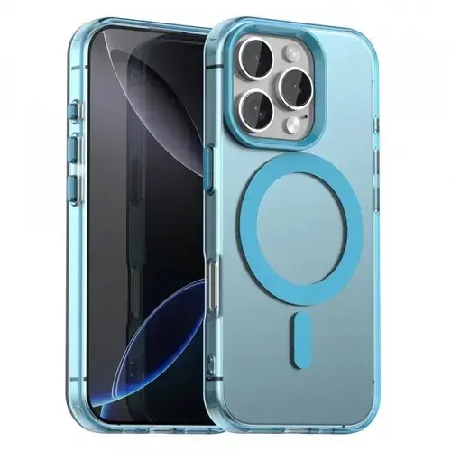 Husa MagSafe pentru Apple iPhone 16 Pro Max Techsuit CandyCase (Albastru)