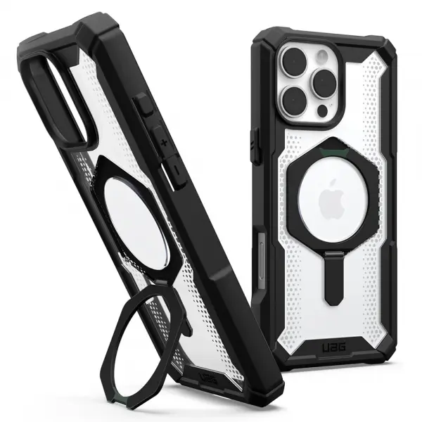 Husa MagSafe pentru Apple iPhone 16 Pro Max, Urban Armor Gear, Plasma XTE, Neagra Transparenta