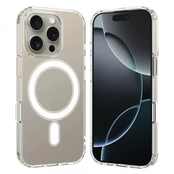Husa MagSafe pentru Apple iPhone 16 Pro, Techsuit, Pro, Transparenta