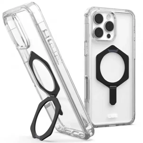 Husa MagSafe pentru Apple iPhone 16 Pro, Urban Armor Gear, Plyo XTE, Neagra Transparenta