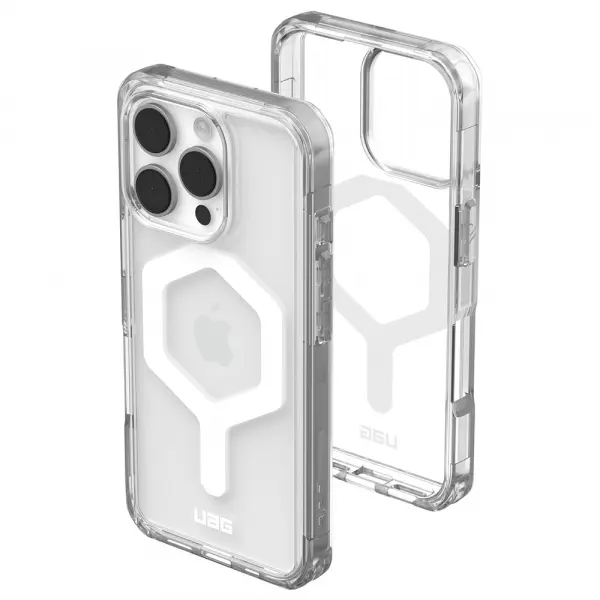 Husa MagSafe pentru Apple iPhone 16 Pro, Urban Armor Gear, Plyo, Alba