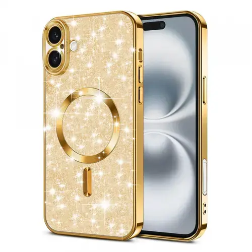 Husa MagSafe pentru Apple iPhone 16, Techsuit, Luxury Glitter