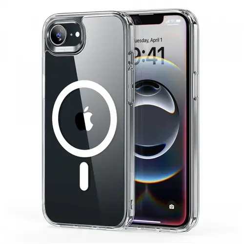 Husa MagSafe pentru Apple iPhone 16e, ESR, Classic Hybrid, Transparenta