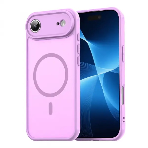 Husa MagSafe pentru Apple iPhone 17 Air, Techsuit, HaloFrost II, Roz