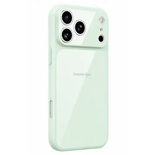 Husa MagSafe pentru Apple iPhone 17, OEM, Genuine Glass, Verde